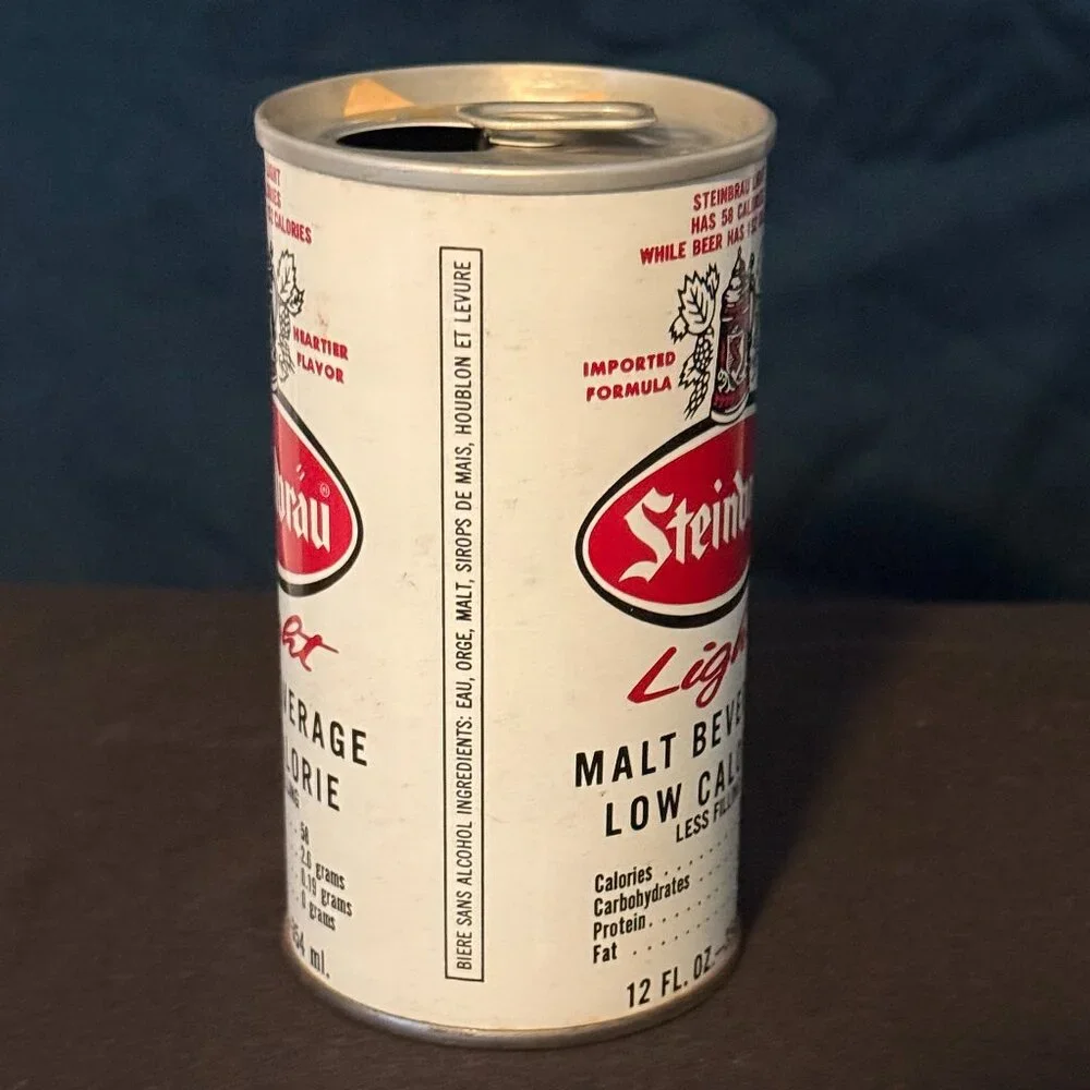 Steinbrau Light Malt Beverage vintage steel beer can